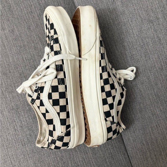 VANS - MENS / WOMENS - OLD SKOOL TAPERED - Eco Theory Checkerboard - Picture 2 of 5